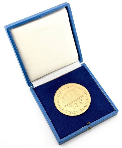 DDR Medaille 25 Jahre DDR Stadt Plauen Vogtland Bronze