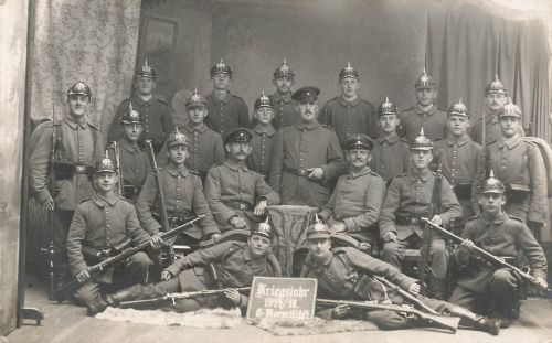 Foto 1.WK Soldaten T.B.7 Sachsen Dresden Telegraphen Bataillon Nr. 7