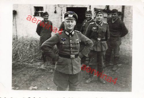 Deutscher Offizier an belgischer Grenze bei Prüm Eifel Westwall