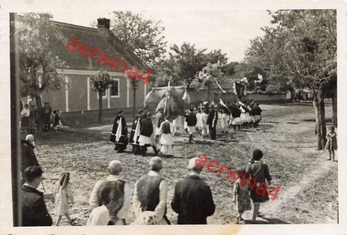 Deutsche Soldaten beim Festumzug Gottesdienst bei Sofia Bulgarien