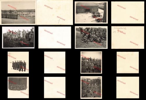 8x Fotos Leben deutscher Soldaten des Infanterie Regiments 103 Bautzen