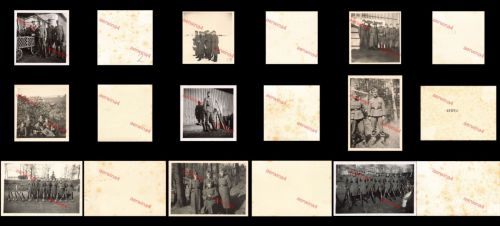 9x Fotos Leben deutscher Soldaten des Infanterie Regiments 103 Bautzen