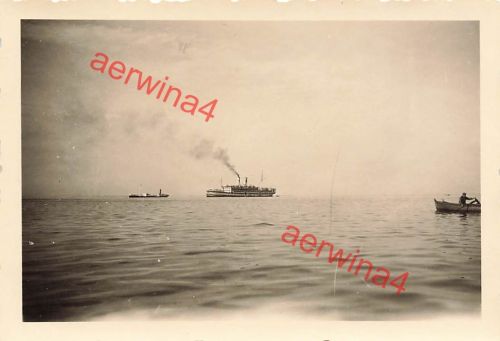 Italienisches Lazarettschiff im Hafen Saloniki Griechenland