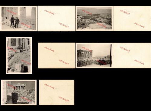 5x Deutsche Soldaten auf der Akropolis Athen Griechenland