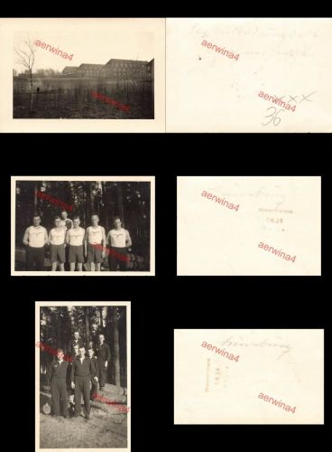 3x Fotos deutscher Piloten Flughorst Lüneburg