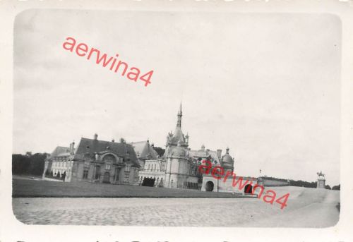 Blick auf das Schloß Chateau Chantilly Frankreich