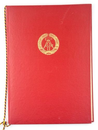 DDR MdI Urkunde Erinnerungsmedaille 20 Jahre Kampfgruppe 1973