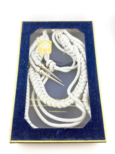 DDR NVA Achselschnur Paradeschnur VEB Obererzgebirgische Posamenten OVP Karton