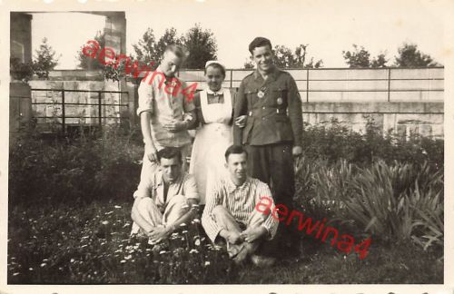 Verletzte Soldaten nach EK-2 Verleihung Krankenschwester Lazarett Minsk Ostfront