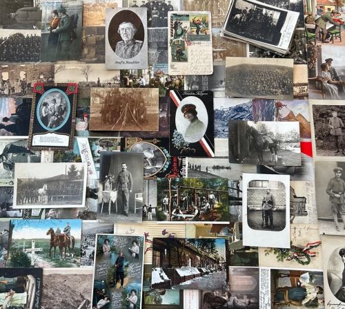 Lot / Konvolut 100 AK Fotos Feldpostkarten Soldaten Uniform Front 1. WK