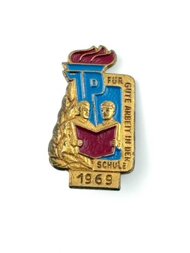 DDR JP Junge Pioniere Abzeichen Für gute Leistungen in der Schule 1969