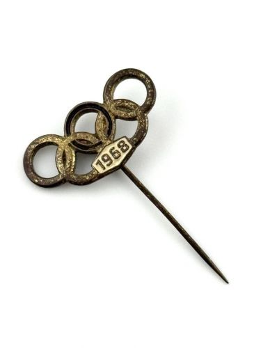 DDR NOK Olympia-Leistungsabzeichen der DDR 1968 ein Ring Farbig Stufe I