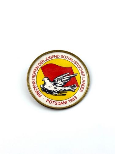DDR Abzeichen Friedenstreffen der Jugend sozialistischer Länder Potsdam 1983
