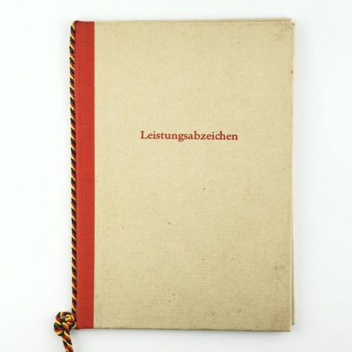 DDR NVA Urkunde Leistungsabzeichen Nationale Volksarmee 1968 Stabswachtmeister