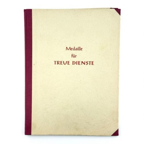 DDR NVA Urkunde Medaille für treue Dienste in der NVA Bronze 1.3.1957 Nr. 7427