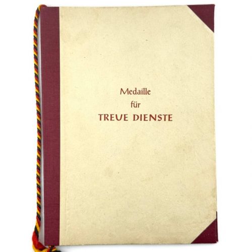 DDR KVP Urkunde Medaille für treue Dienste 1954 Oberfeldwebel Nr. 13701