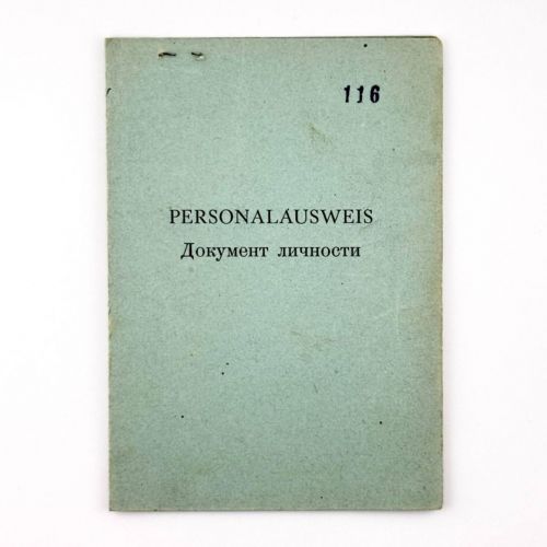 Personalausweis Sowjetische Besatzungszone SBZ 1946