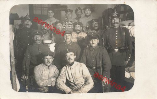 Foto-AK 1.WK Deutsche Soldaten Pickelhaube Res.-Inf.-Regt. 15 Köln