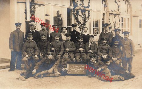 Fotokarte 1.WK verletzte deutsche Soldaten Sanitäter Lazarett Gottleuba Sachsen