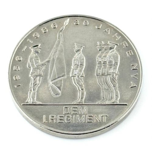 DDR Medaille 30 Jahre NVA dem 1. Regiment J. R. Becher