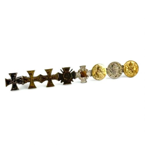8er Miniaturnadel Braunschweig EK2 Kriegsverdienstkreuz KVK 1. Weltkrieg