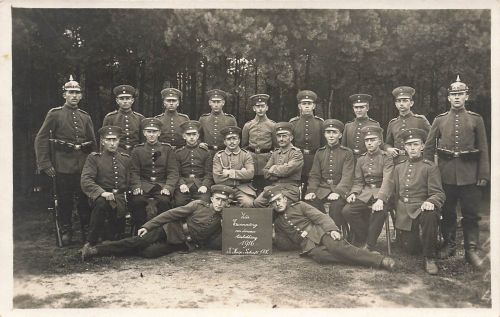Foto 1.WK Deutsche Soldate Pickelhaube Sachsen Inf.-Regt. 178