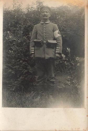 Foto 1.WK Portrait Deutscher Soldat Sanitäter