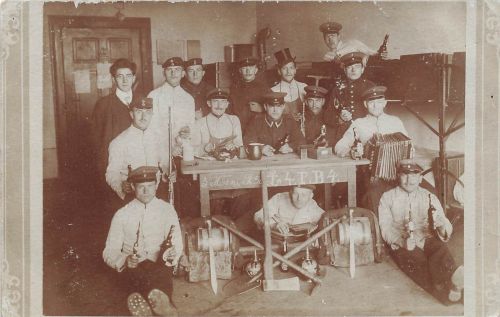 Foto 1.WK Deutsche Soldaten Pionier-Bataillon 4 Magdeburg Stubendienst