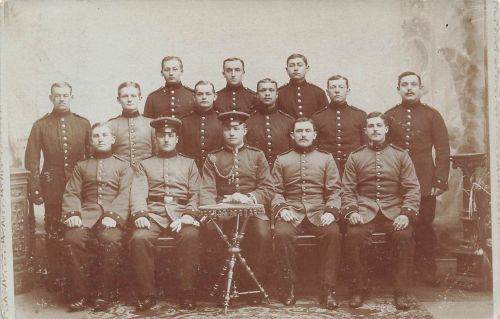 Foto 1.WK Gruppenfoto Deutsche Soldaten Pionier-Bataillon 4 Magdeburg