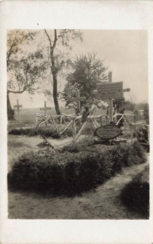 Foto 1.WK Deutsches Soldatengrab Fußartillerie-Batl.40 Somme Frankreich