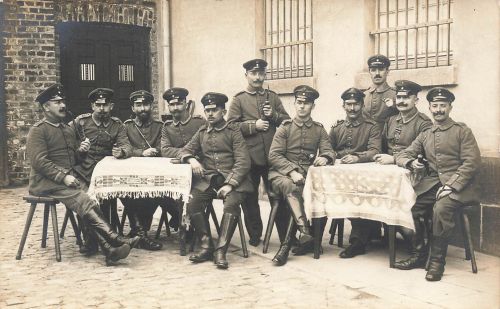 Foto-AK 1.WK deutsche Soldaten Schulterklappe 53 Ers.-Inf.-Regt.53 Köln
