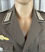 DDR NVA LaSK Uniformjacke Offizier Mot. Schützen Gr. g48 1975 Unteroffizier