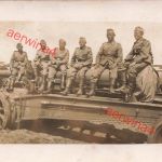 Deutsche Soldaten auf franz. Canon de 155mm Salonique Frankreich