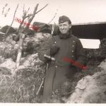 Deutscher Soldat Wachposten am Atlantikwall Frankreich