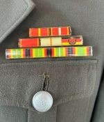 DDR NVA LaSK Uniformjacke Offizier Panzer Gr. k48 1974 Oberstleutnant