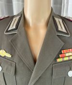 DDR NVA LaSK Uniformjacke Offizier Panzer Gr. k48 1974 Oberstleutnant
