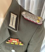 DDR NVA LaSK Uniformjacke Offizier Panzer Gr. k48 1974 Oberstleutnant