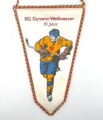 DDR Wimpel 30 Jahre SG Dynamo Weißwasser