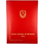 DDR Urkundenmappe DHFK Deutsche Hochschule für Körperkultur Leipzig