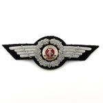 DDR NVA LSK Mützenkranz Handgestickt Offizier Luftstreitkräfte Korkade