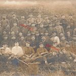Fotokarte 1.WK deutsche Soldaten in Gefangenschaft Uniform PG