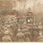 Fotokarte 1.WK deutsche Soldaten beim Feldgottesdienst Argonnen Frankreich