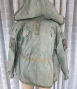 DDR NVA Feldjacke Tarnjacke Blumentarn Flecktarn Flächentarn Gr. 3 1963