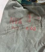 DDR NVA Feldhose Tarnhose Blumentarn Flecktarn Flächentarn Gr. 3 1963
