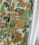 DDR NVA Feldjacke Tarnjacke Blumentarn Flecktarn Flächentarn Gr k48 1966