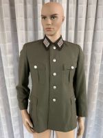 DDR NVA Uniformjacke Offizier Artillerie Gr. 23 1962 schwarzer Kragen