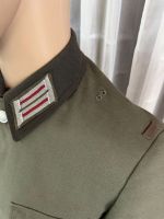 DDR NVA Uniformjacke Offizier Artillerie Gr. 23 1962 schwarzer Kragen