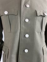 DDR NVA Uniformjacke Offizier Artillerie Gr. 23 1962 schwarzer Kragen