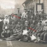 Fotokarte 1.WK verletzte Soldaten Krankenschwester Krankenhaus Duisburg Beeck