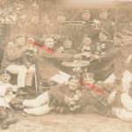 Fotokarte 1.WK Soldaten Braunschweig Totenkopf Inf.-Regt. Nr. 92 in Munsterlager